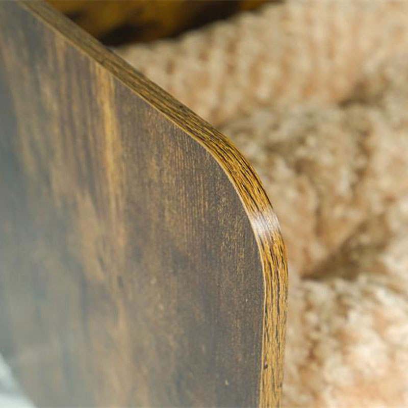 Çerçeveli modern kapalı ahşap yükseltilmiş köpek yatağı Çerçeveli modern kapalı ahşap yükseltilmiş köpek yatağı