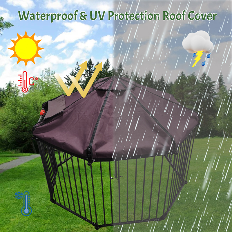 Su geçirmez kapalı açık hava ağır tüp büyük köpek kafesi Su geçirmez kapalı açık hava ağır tüp büyük köpek kafesi