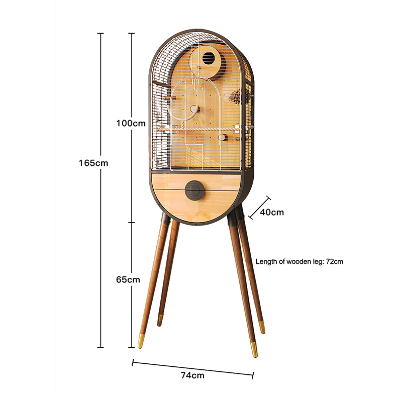 Doğal Çelik Ahşap Kuş Kafesi Çıkarılabilir Villa Parrot Üreme Kafesleri Doğal Çelik Ahşap Kuş Kafesi Çıkarılabilir Villa Parrot Üreme Kafesleri