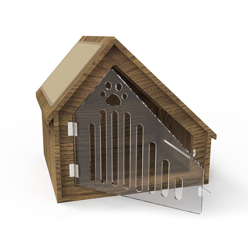 Modern kapalı ahşap kedi evi mobilya tarzı kedi kafesi ile çizik tahtası Modern kapalı ahşap kedi evi mobilya tarzı kedi kafesi ile çizik tahtası