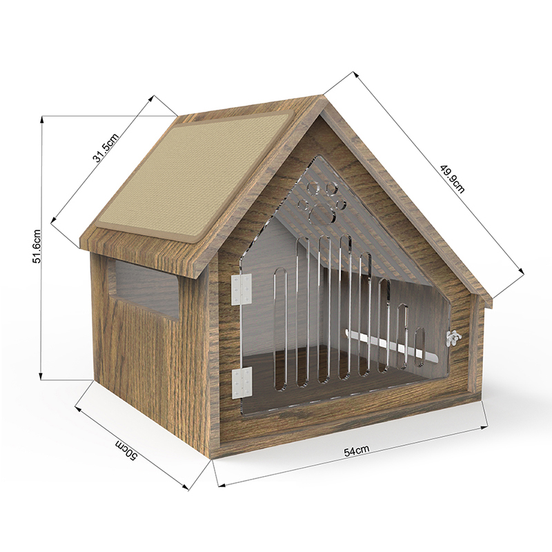 Modern kapalı ahşap kedi evi mobilya tarzı kedi kafesi ile çizik tahtası Modern kapalı ahşap kedi evi mobilya tarzı kedi kafesi ile çizik tahtası