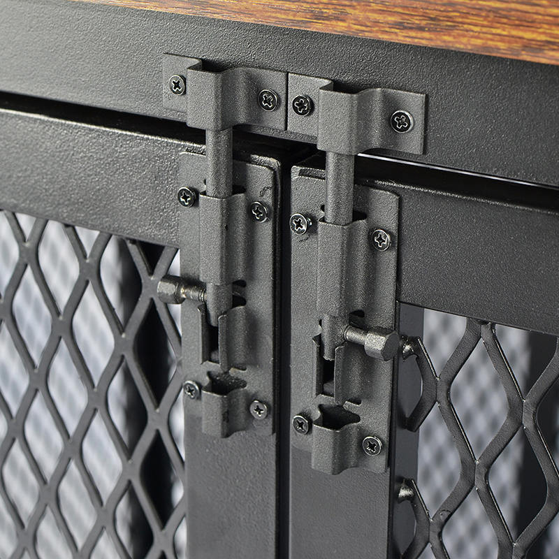 Açık üst ağır hizmet tipi ahşap mobilya tarzı köpek kafesi Açık üst ağır hizmet tipi ahşap mobilya tarzı köpek kafesi