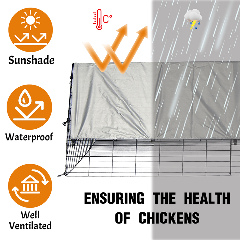 Açık hava, avlu için büyük ördek tavuk kümesi kafesi Açık hava, avlu için büyük ördek tavuk kümesi kafesi