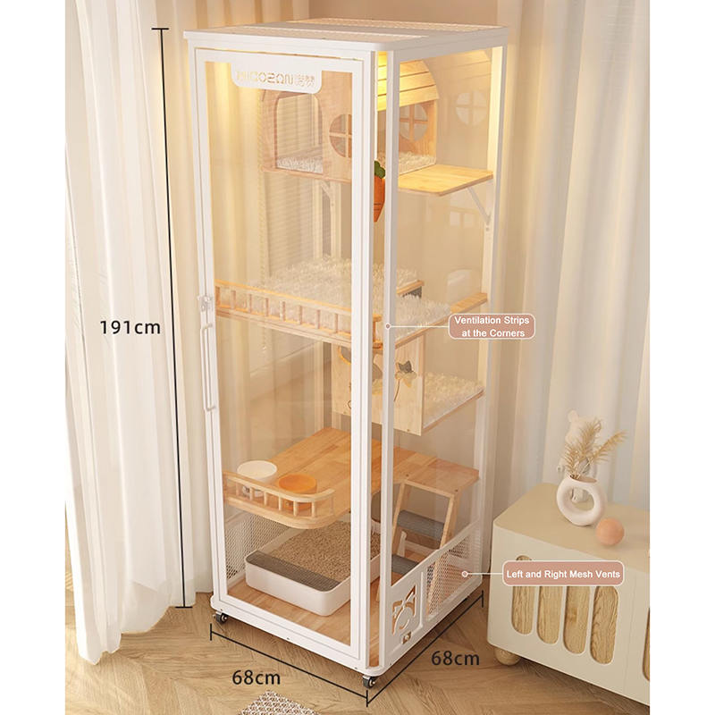 Kapalı panoramik kule otel ahşap villa büyük kedi kafesi muhafaza kabini Kapalı panoramik kule otel ahşap villa büyük kedi kafesi muhafaza kabini