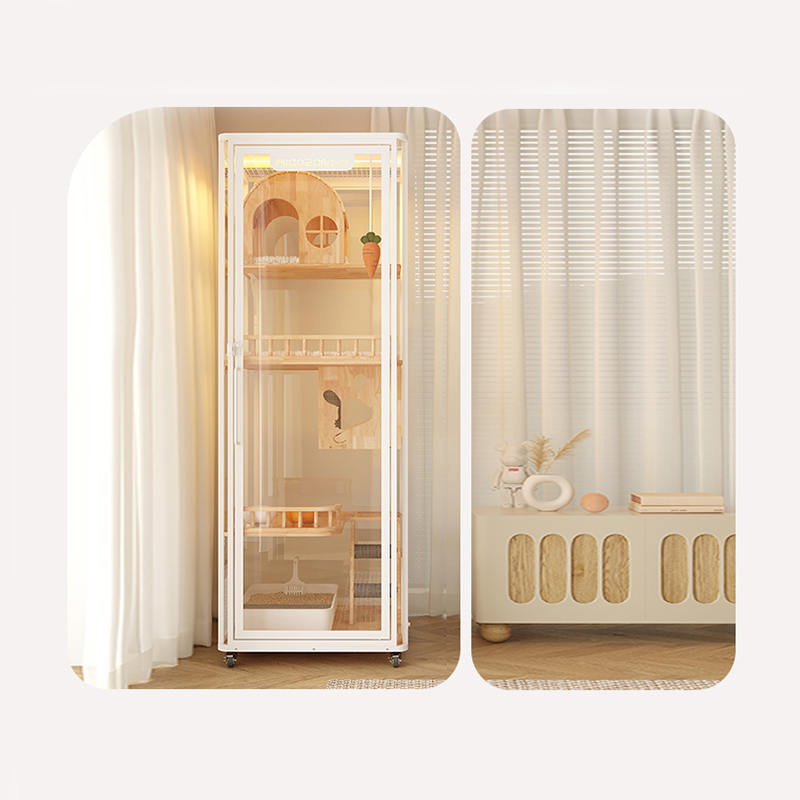 Kapalı panoramik kule otel ahşap villa büyük kedi kafesi muhafaza kabini Kapalı panoramik kule otel ahşap villa büyük kedi kafesi muhafaza kabini