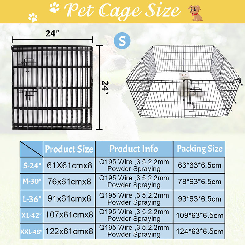 Katlanabilir tel metal köpek oyun parkı Katlanabilir tel metal köpek oyun parkı