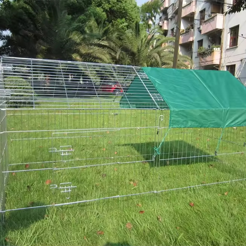 UV örtüsü ile açık katlanabilir kümes hayvanları çit tel tavuk kümesi UV örtüsü ile açık katlanabilir kümes hayvanları çit tel tavuk kümesi