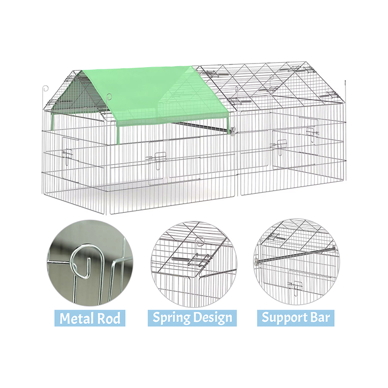 UV örtüsü ile açık katlanabilir kümes hayvanları çit tel tavuk kümesi UV örtüsü ile açık katlanabilir kümes hayvanları çit tel tavuk kümesi