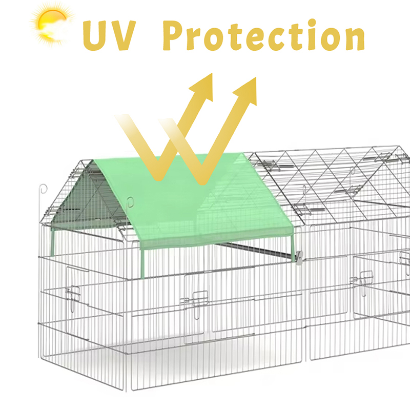 UV örtüsü ile açık katlanabilir kümes hayvanları çit tel tavuk kümesi UV örtüsü ile açık katlanabilir kümes hayvanları çit tel tavuk kümesi