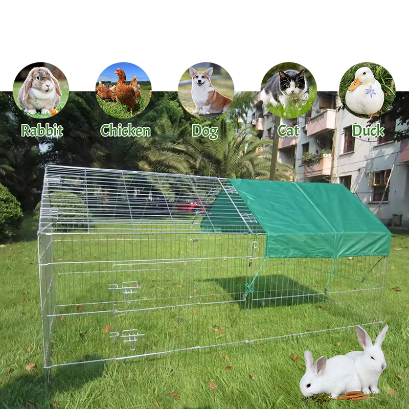 UV örtüsü ile açık katlanabilir kümes hayvanları çit tel tavuk kümesi UV örtüsü ile açık katlanabilir kümes hayvanları çit tel tavuk kümesi