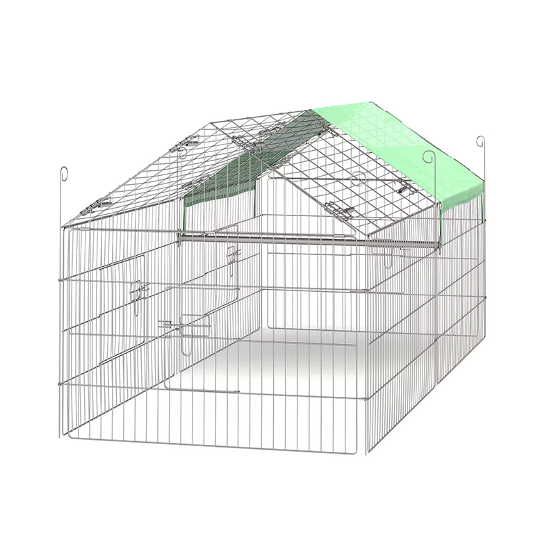 UV örtüsü ile açık katlanabilir kümes hayvanları çit tel tavuk kümesi UV örtüsü ile açık katlanabilir kümes hayvanları çit tel tavuk kümesi