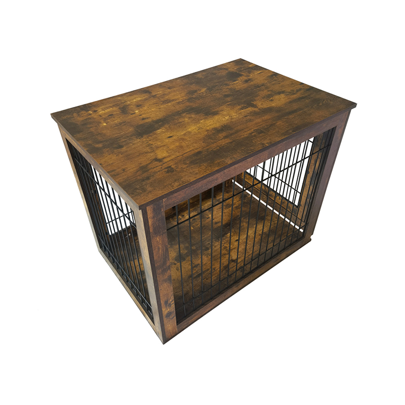 Kapalı ahşap köpek kulübesi mobilya tarzı köpek kafesi Kapalı ahşap köpek kulübesi mobilya tarzı köpek kafesi