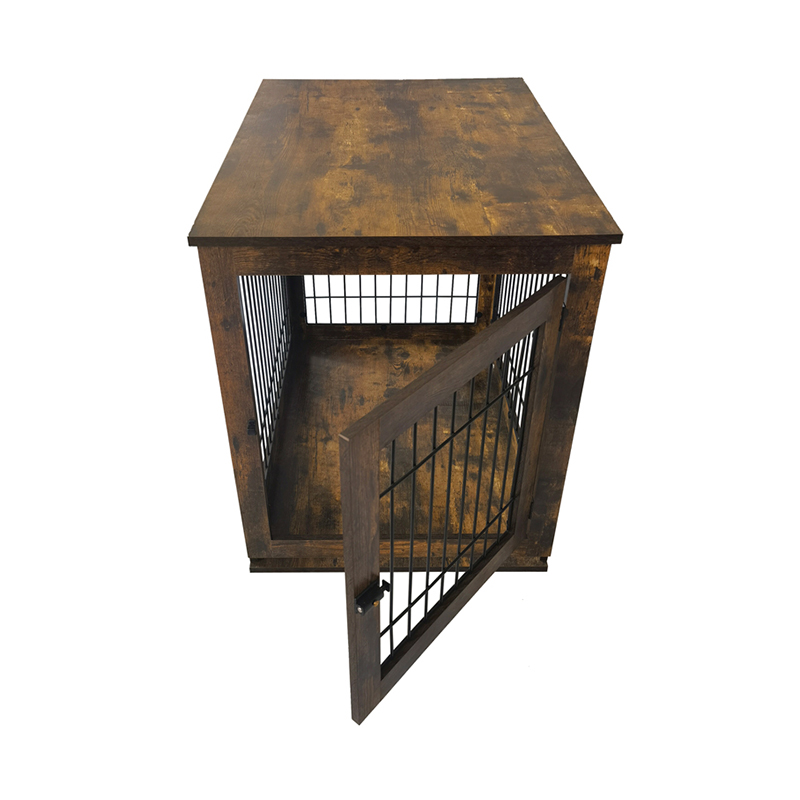 Kapalı ahşap köpek kulübesi mobilya tarzı köpek kafesi Kapalı ahşap köpek kulübesi mobilya tarzı köpek kafesi