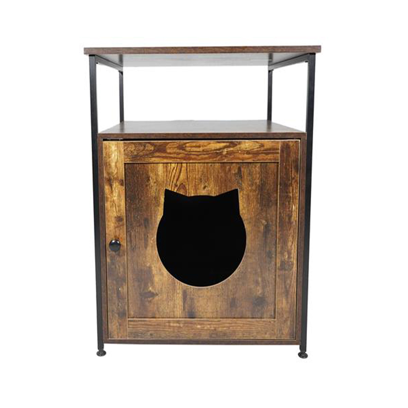 Kapalı yan masa mobilya tarzı kediler kafes çöp dolabı Kapalı yan masa mobilya tarzı kediler kafes çöp dolabı