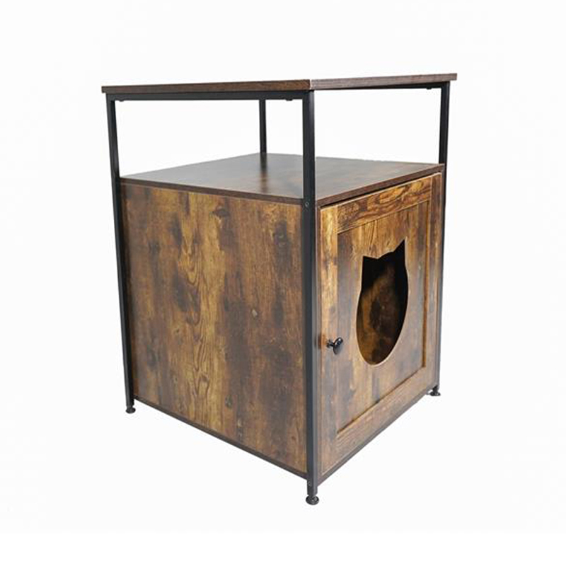 Kapalı yan masa mobilya tarzı kediler kafes çöp dolabı Kapalı yan masa mobilya tarzı kediler kafes çöp dolabı