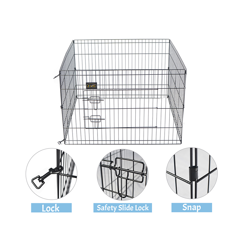 4 panel Katlanabilir tel metal köpek oyun parkı 4 panel Katlanabilir tel metal köpek oyun parkı